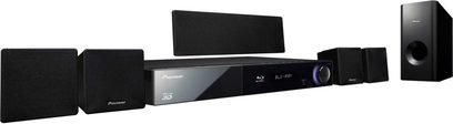 Pioneer BCS-212 hjemmebiograf-system, soundbar, satellithøjttalere, subwoofer, sorte, reklamebillede