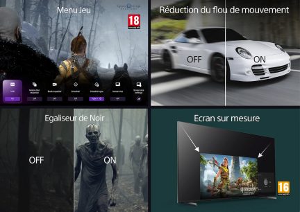 Menyspel med VRR-alternativ, suddighetsreducering, svart equalizer, anpassad skärm, vit bil, karaktär bakifrån, zombie