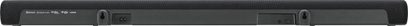 Yamaha ATS-2070 sort soundbar, set forfra, rektangulær, aflang, sort gitter på forsiden, knapper på toppen