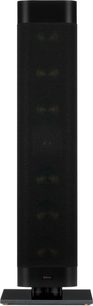 Тонколона Klipsch RP-640D черна, тънък вертикален дизайн с фасада от акустичен плат и черна правоъгълна основа