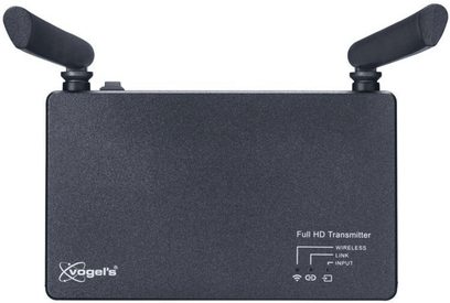 Vogel's SAVA 1022 trådløs Full HD-sender, set forfra, rektangulært mat sort kabinet med to antenner på toppen