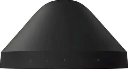 Chytrý reproduktor Samsung HW-LS50H černý, zaoblený kuželovitý design s dotykovým ovládáním na přední straně, pohled zepředu