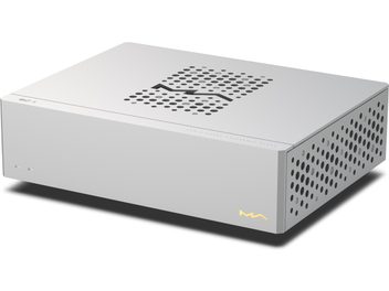 Matrix Audio SC-1 lydreferanseklokke sølv, rektangulært aluminiumskabinett med ventilasjonsåpninger på sidene