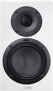 Wandluidspreker Canton GLE 10 S2 mat wit, front met centraal geplaatste zwarte tweeter en woofer