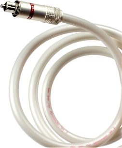 Van den Hul The Optocoupler MKII optisk digital kabel 1 m hvid, glat kappe med rød markering, set oprullet