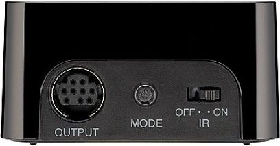 Marantz RX101 trådløs sender, sort, set forfra, med jackstik, tilstandsvælger og infrarød indikator