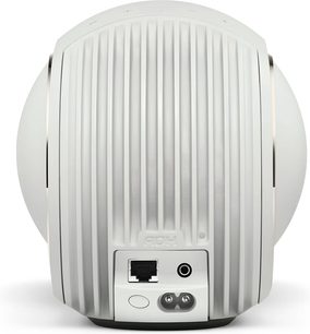 Głośnik DEVIALET Phantom Ultimate 98 dB Light Pearl stereo widok tylny obudowa plastikowa biała RJ45 jack 3,5 mm zasilanie sieciowe