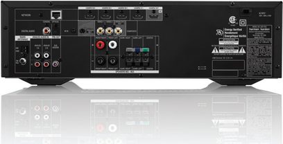 Harman Kardoni AVR 161 must audio-/videovõimendi, esivaatest, esipaneel ühendustega ja juhtseadistega