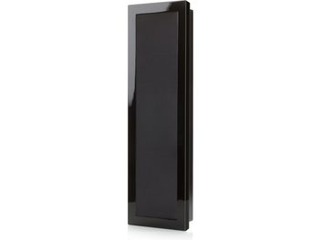Indbygget vægmonitor Monitor Audio SF2 in wall sort, rektangulær, sort gitter, set forfra