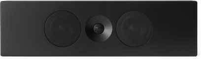 Væghøjttaler Tangent Spectrum II XLCR i matsort, set forfra, to runde metalgitre og centralt placeret diskant