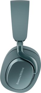 Bowers & Wilkins Px7 S3 Kopfhörer in Frostblau, mattes Kunststofffinish und texturierter Stoff, ovale Ohrmuschel, gebogenes Scharnier, Seitenansicht