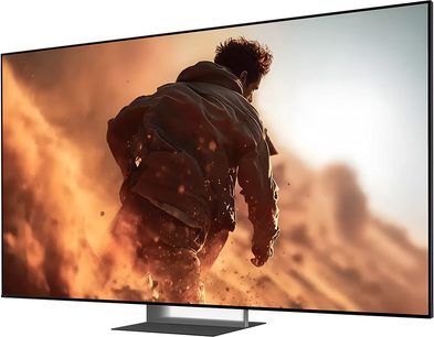 Televisor Sony BRAVIA 7 II K55XR7 de pantalla plana, vista frontal, marco negro fino y base central gris oscuro