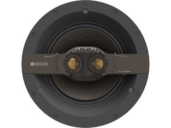 Diffusore da incasso Monitor Audio C2M-T2X nero, tweeter dorato centrale, woofer anulare grigio