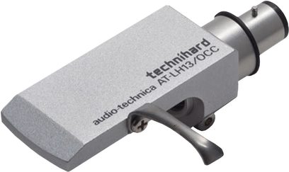 Audio-Technica AT-LH13/OCC pladespiller-headshell i børstet sølv med sideplaceret metal-fingerløft