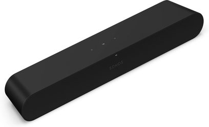 Sonos Ray + Mini Sub fekete hangszóros csomag, téglalap alakú, megnyúlt, lapos, fekete, matt, felülről nézve