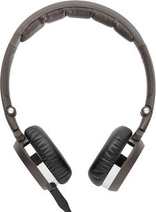 Cuffie AKG K 480 NC nere, archetto e cuscinetti auricolari ovali in pelle, girevoli e pieghevoli, vista frontale