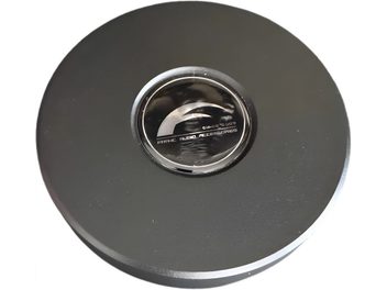 Αντικραδασμικό Franc Audio Accessories Dampers 1Kg μαύρο μεταλλικό, κυκλικός δίσκος με κεντρικό ένθετο από γυαλισμένο μέταλλο, άποψη από πάνω