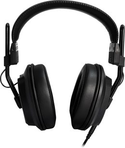 Sluchátka Fostex T50RP mk4 s uzavřenou konstrukcí, černým polstrovaným náhlavním obloukem, tlustými oválnými náušníky a kabelem připojeným ze spodní strany.
