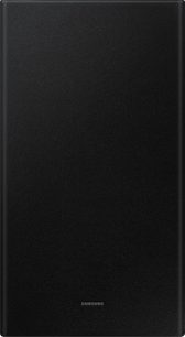 Samsung HW-B450/ZF soundbar, front view, black fabric grille covering the front, Samsung logo at the bottom center