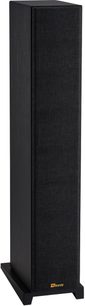 Diffusore da pavimento Davis Acoustics Krypton 6 Technik nero, vista prospettica, forma rettangolare, griglia frontale nera, base rettangolare