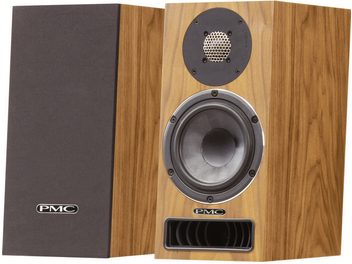Cassa wireless senza fili Active twenty5.21i in rovere chiaro (coppia), vista frontale, griglia di protezione nera, altoparlante medio-grave, tweeter, evento bass-reflex