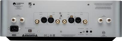 Cambridge Audio EDGE W-effektforstærker, bagside, top-visning, stik og kontroller