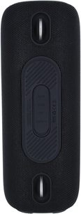 Bluetooth-højttaler Yourban GETONE 48 BLACK, set fra oven, cylindrisk form, sort stof, aux-porte, USB, TF, type-C