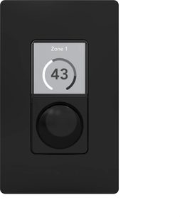 Télécommande murale Klipsch ZC1 noire avec écran Zone 1 volume 43 et grande molette rotative