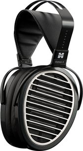 Hifiman Edition X V2 åbne hi-fi-hovedtelefoner, sort, store ørekopper, metalgitter, læderbøjle, afdæmpet og elegant