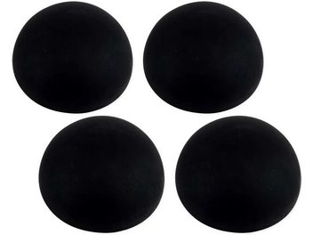 Four black circular silicone damping pads, Enova HIFI Turn Pad 20 PRO model, seen from above