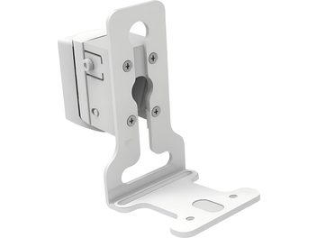 Flexson ERA 300 white wall mount, adjustable metal bracket shown in three-quarter view