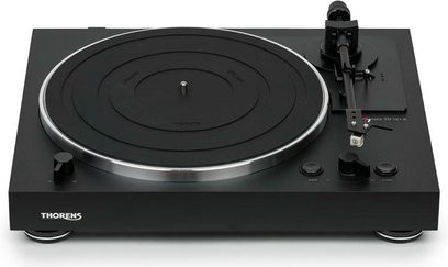 Giradischi hi-fi Thorens TD 101 A nero, piatto circolare, braccio dritto, alzabraccio, pulsanti di controllo