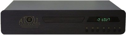 Atoll Electronique CD50SE-2 CD-afspiller set forfra i sort, grønt display, børstet aluminiumsfront