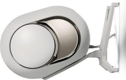 Nástěnný držák reproduktoru DEVIALET Gecko pro Phantom Ultimate 108 dB, kov v provedení Light Pearl, boční pohled