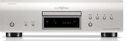 Denon DCD-1700NE Silber CD-Player, Frontansicht, digitale Anzeige, Bedienungstasten, CD-Schublade geschlossen