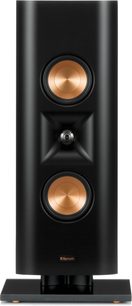 Altavoz Klipsch RP-240D negro, formato fino con doble altavoz cobrizo y bocina central, vista frontal