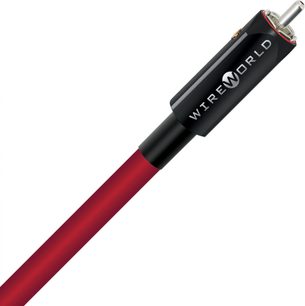 Cavo coassiale digitale Wireworld Starlight 10 Coaxial 1m, guaina rossa cilindrica, connettore nero cilindrico con scritta bianca