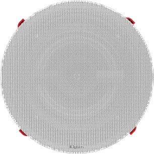 Vooraanzicht met ronde grille