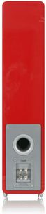 Diffusore da pavimento Tangent Clarity 8 rosso con altoparlante visibile, vista frontale