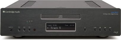 Cambridge Audio Azur 851C sort hi-fi CD-afspiller, diskret front, display, CD-bakke, ventilationsgitter