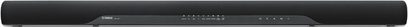 Yamaha YAS-207 schwarze Soundbar, Frontansicht, längliche rechteckige Form, schwarzes Gitter auf der Vorderseite