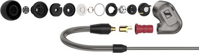 Căști intra-auriculare Sennheiser IE 600 cu vârfuri din spumă și silicon, cablu detașabil și piese metalice