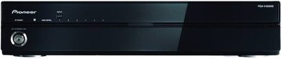Pioneer PDA-V100HD sort DVD-afspiller, forfra, liggende rektangulært format, frontpanel med knapper og display