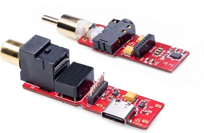 iFi Audio SPDIF iPurifier2 tilbehør til digitalt lydkabel, RCA- og mini-jackstik, røde printplader