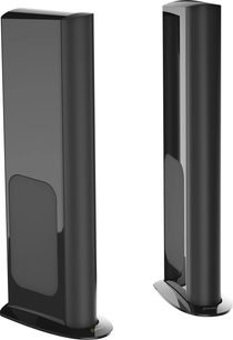 Gulvhøjttalere GoldenEar Triton Reference, sort finish, afrundet rektangulær form, frontgitre, ovale baser