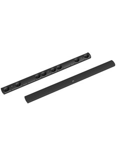SuperCinema 3D Array XL centerhøjttaler, set ovenfra, aflang form, sort farve, flere synlige højttalere
