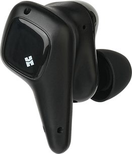 Čierne slúchadlo do uší Hifiman Svanar Wireless 2 so stopkou, lesklou plochou a bielym logom, pohľad z trojštvrťového uhla