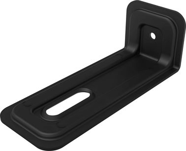 Support mural d’enceinte Klipsch Flexus Core 300 en métal noir avec platine en L et trous de fixation