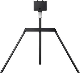 Vægmonteret TV-stander fra Samsung VG-STSM11B/XC i sort metal, trefodsstativ med rektangulær base og teleskopisk midterkolonne