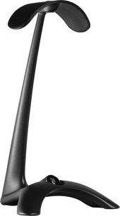 Tilbehør for HI-FI hodetelefoner Meze Audio Manta, svart stativ, forfra, bred base, slank stang, buet hodetelefonholder